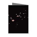 Abstract Rose Gold Glitter Background Mini Greeting Cards (Pkg of 8) Left