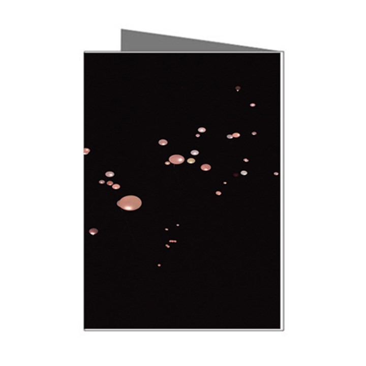 Abstract Rose Gold Glitter Background Mini Greeting Cards (Pkg of 8)