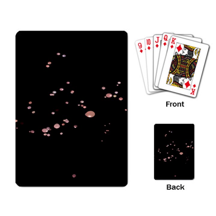 Abstract Rose Gold Glitter Background Playing Cards Single Design (Rectangle)