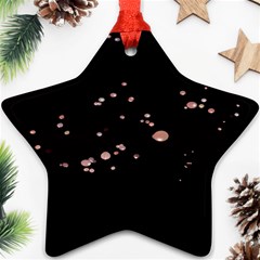 Abstract Rose Gold Glitter Background Star Ornament (two Sides) by artworkshop