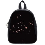 Abstract Rose Gold Glitter Background School Bag (Small) Front