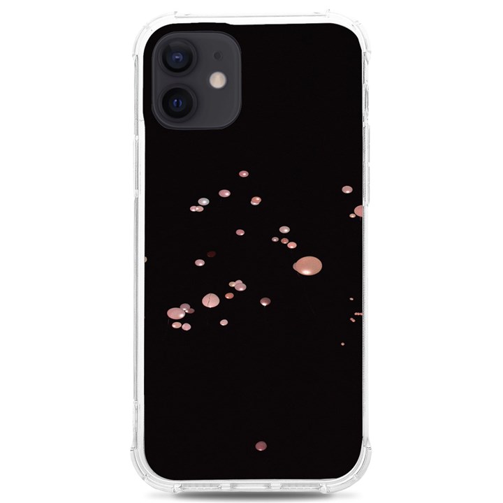 Abstract Rose Gold Glitter Background iPhone 12/12 Pro TPU UV Print Case