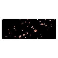 Abstract Rose Gold Glitter Background Banner And Sign 8  X 3  by artworkshop