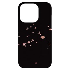 Abstract Rose Gold Glitter Background Iphone 14 Pro Black Uv Print Case