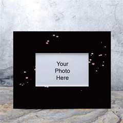 Abstract Rose Gold Glitter Background White Tabletop Photo Frame 4 x6  by artworkshop