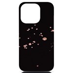 Abstract Rose Gold Glitter Background iPhone 14 Pro Black UV Print Case Front