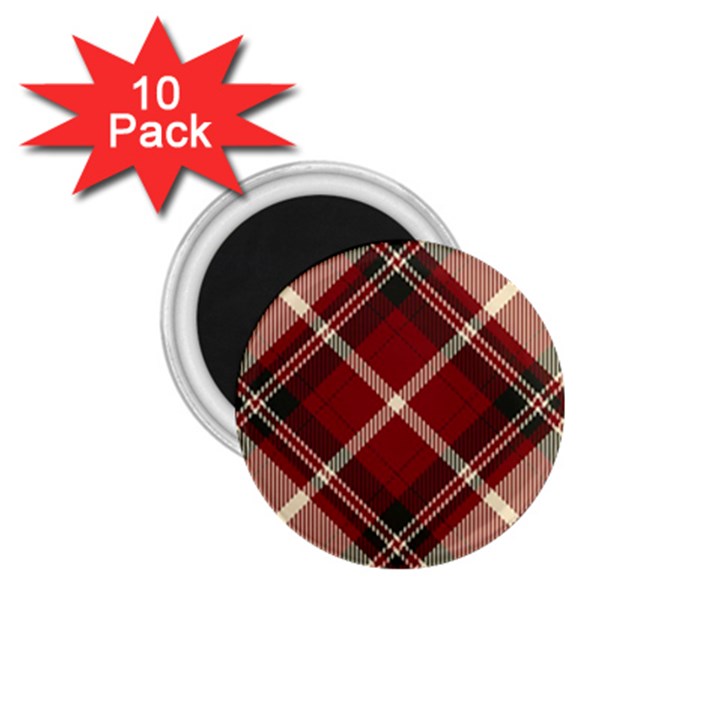 Tartan-scotland-seamless-plaid-pattern-vector-retro-background-fabric-vintage-check-color-square-geo 1.75  Magnets (10 pack) 