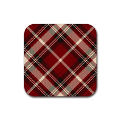 Tartan-scotland-seamless-plaid-pattern-vector-retro-background-fabric-vintage-check-color-square-geo Rubber Coaster (square) by uniart180623