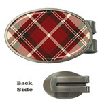 Tartan-scotland-seamless-plaid-pattern-vector-retro-background-fabric-vintage-check-color-square-geo Money Clips (Oval)  Front