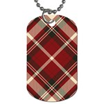 Tartan-scotland-seamless-plaid-pattern-vector-retro-background-fabric-vintage-check-color-square-geo Dog Tag (One Side) Front