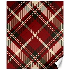 Tartan-scotland-seamless-plaid-pattern-vector-retro-background-fabric-vintage-check-color-square-geo Canvas 8  X 10  by uniart180623