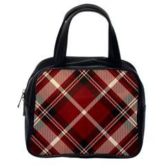 Tartan-scotland-seamless-plaid-pattern-vector-retro-background-fabric-vintage-check-color-square-geo Classic Handbag (one Side) by uniart180623