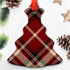 Tartan-scotland-seamless-plaid-pattern-vector-retro-background-fabric-vintage-check-color-square-geo Christmas Tree Ornament (two Sides) by uniart180623