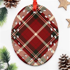 Tartan-scotland-seamless-plaid-pattern-vector-retro-background-fabric-vintage-check-color-square-geo Ornament (oval Filigree) by uniart180623