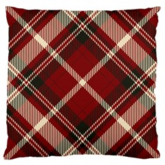 Tartan-scotland-seamless-plaid-pattern-vector-retro-background-fabric-vintage-check-color-square-geo Large Cushion Case (one Side)