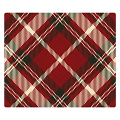 Tartan-scotland-seamless-plaid-pattern-vector-retro-background-fabric-vintage-check-color-square-geo Two Sides Premium Plush Fleece Blanket (small) by uniart180623