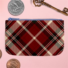 Tartan-scotland-seamless-plaid-pattern-vector-retro-background-fabric-vintage-check-color-square-geo Large Coin Purse by uniart180623