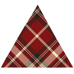 Tartan-scotland-seamless-plaid-pattern-vector-retro-background-fabric-vintage-check-color-square-geo Wooden Puzzle Triangle by uniart180623