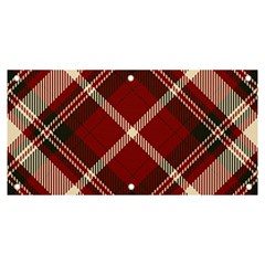 Tartan-scotland-seamless-plaid-pattern-vector-retro-background-fabric-vintage-check-color-square-geo Banner And Sign 6  X 3  by uniart180623