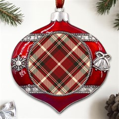 Tartan-scotland-seamless-plaid-pattern-vector-retro-background-fabric-vintage-check-color-square-geo Metal Snowflake And Bell Red Ornament