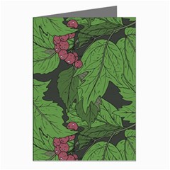 Seamless-pattern-with-hand-drawn-guelder-rose-branches Greeting Cards (pkg Of 8) by uniart180623