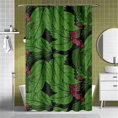 Seamless-pattern-with-hand-drawn-guelder-rose-branches Shower Curtain 48  X 72  (small)  by uniart180623