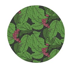 Seamless-pattern-with-hand-drawn-guelder-rose-branches Mini Round Pill Box by uniart180623