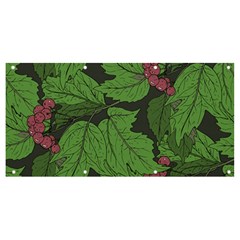 Seamless-pattern-with-hand-drawn-guelder-rose-branches Banner And Sign 8  X 4  by uniart180623