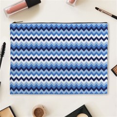 Zigzag-pattern-seamless-zig-zag-background-color Cosmetic Bag (xl) by uniart180623