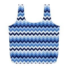 Zigzag-pattern-seamless-zig-zag-background-color Full Print Recycle Bag (l) by uniart180623