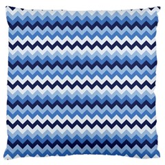 Zigzag-pattern-seamless-zig-zag-background-color Large Premium Plush Fleece Cushion Case (two Sides) by uniart180623