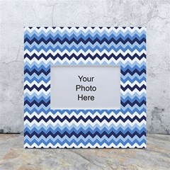 Zigzag-pattern-seamless-zig-zag-background-color White Box Photo Frame 4  X 6  by uniart180623