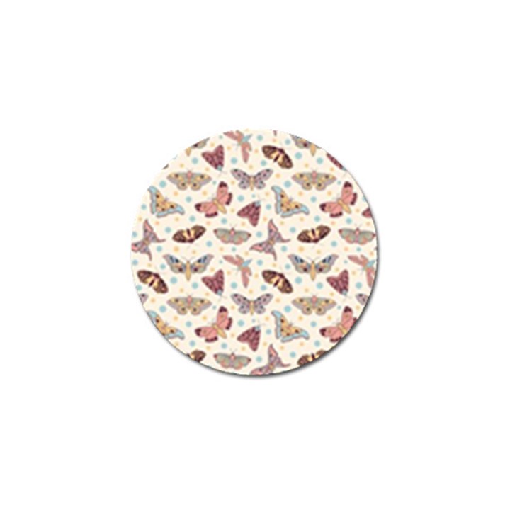 Pattern-with-butterflies-moths Golf Ball Marker