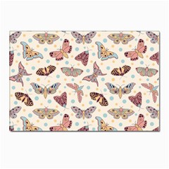 Pattern-with-butterflies-moths Postcard 4 x 6  (Pkg of 10)