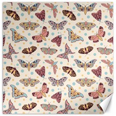 Pattern-with-butterflies-moths Canvas 12  x 12 