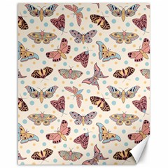 Pattern-with-butterflies-moths Canvas 16  x 20 