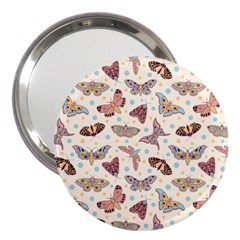 Pattern-with-butterflies-moths 3  Handbag Mirrors