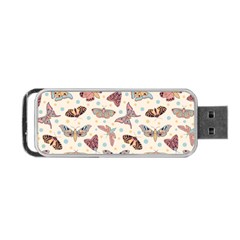 Pattern-with-butterflies-moths Portable USB Flash (Two Sides)