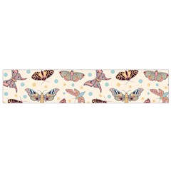 Pattern-with-butterflies-moths Small Premium Plush Fleece Scarf