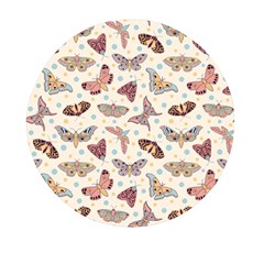 Pattern-with-butterflies-moths Mini Round Pill Box