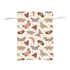 Pattern-with-butterflies-moths Lightweight Drawstring Pouch (S)