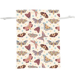 Pattern-with-butterflies-moths Lightweight Drawstring Pouch (XL)