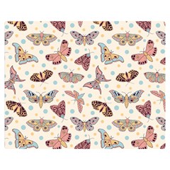 Pattern-with-butterflies-moths Premium Plush Fleece Blanket (Medium)