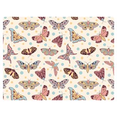 Pattern-with-butterflies-moths Premium Plush Fleece Blanket (Extra Small)