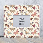 Pattern-with-butterflies-moths White Wall Photo Frame 5  x 7  Front