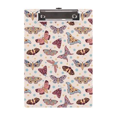 Pattern-with-butterflies-moths A5 Acrylic Clipboard