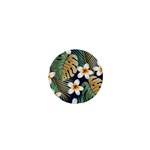 Seamless-pattern-with-tropical-strelitzia-flowers-leaves-exotic-background 1  Mini Buttons Front