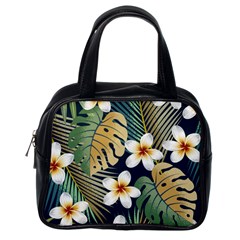 Seamless-pattern-with-tropical-strelitzia-flowers-leaves-exotic-background Classic Handbag (one Side)