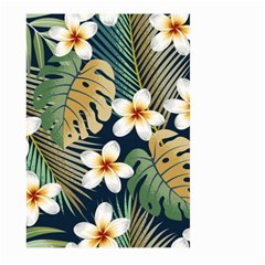 Seamless-pattern-with-tropical-strelitzia-flowers-leaves-exotic-background Large Garden Flag (two Sides)