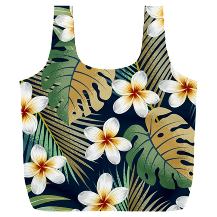 Seamless-pattern-with-tropical-strelitzia-flowers-leaves-exotic-background Full Print Recycle Bag (XXXL)